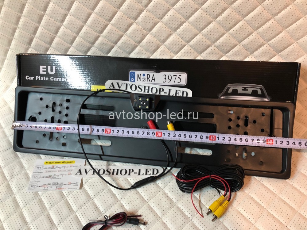 Номерная рамка с Камерой заднего вида