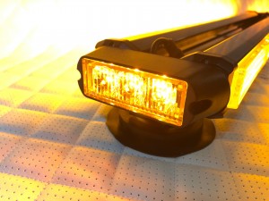 Балка светодиодная 4-х сторонняя желтая COB-LED 10-30V 65 см