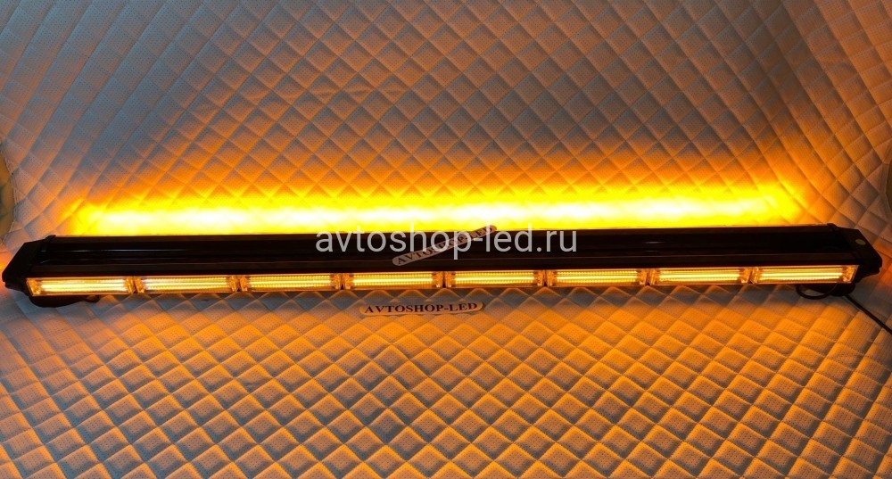 Балка светодиодная 4-х сторонняя желтая COB-LED 10-30V 123 см