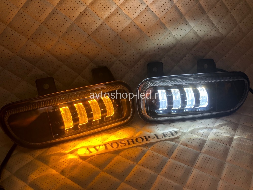 Фары противотуманные led КамАЗ-5490 40W 2-х режимные