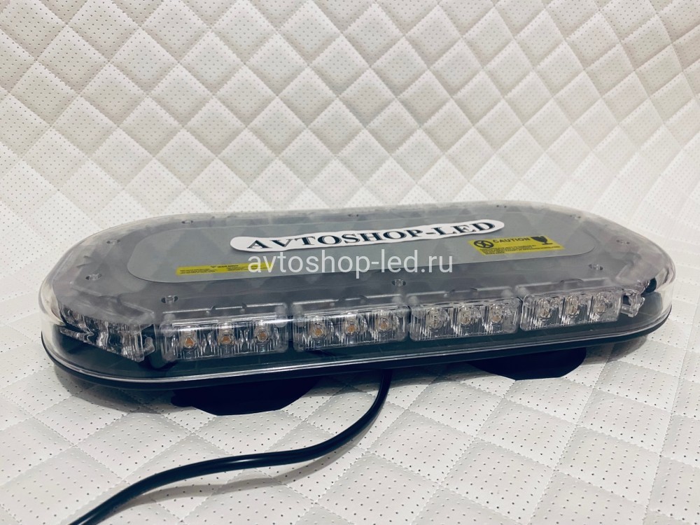 Маяк светодиодный желтый яркий 42led 10-30V 36 см