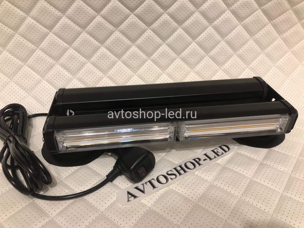 Балка светодиодная 2-х сторонняя желтая COB-2/2 10-30V 31 см