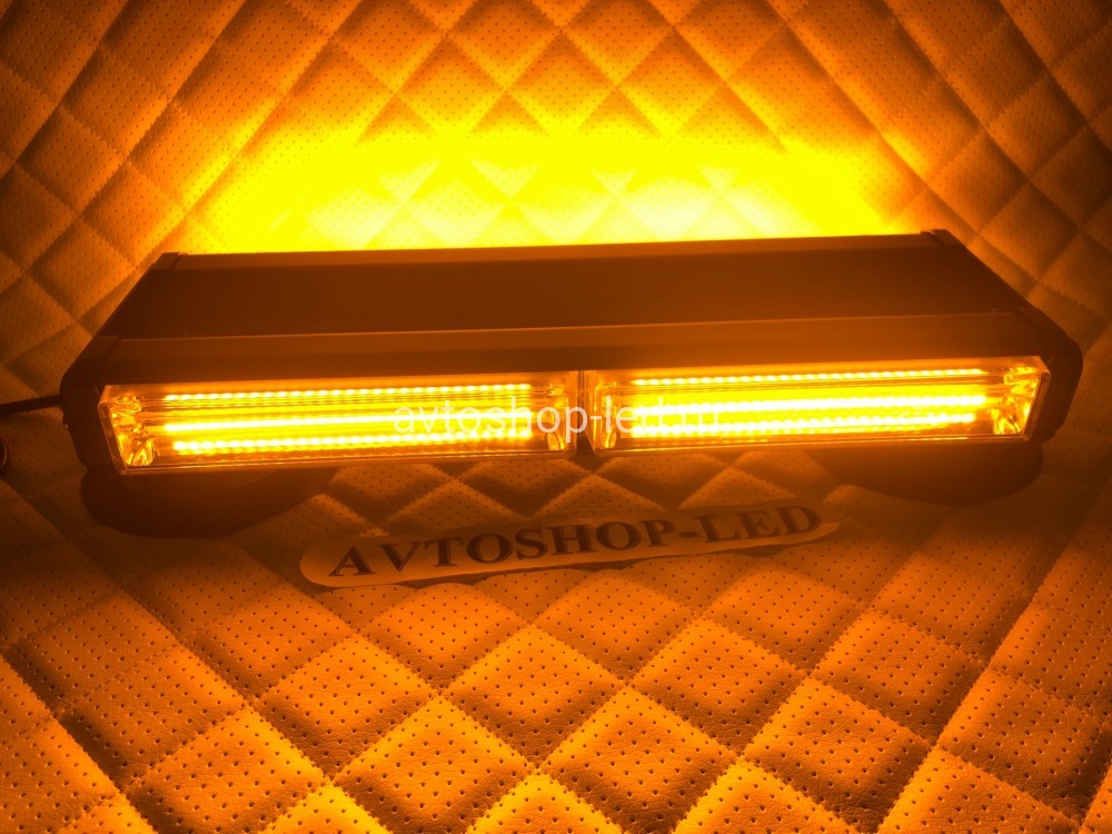 Балка светодиодная 2-х сторонняя желтая COB-2/2 10-30V 31 см