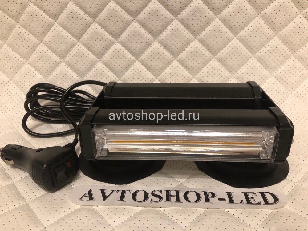 Балка светодиодная 2-х сторонняя желтая COB-1/1 10-30V 16 см