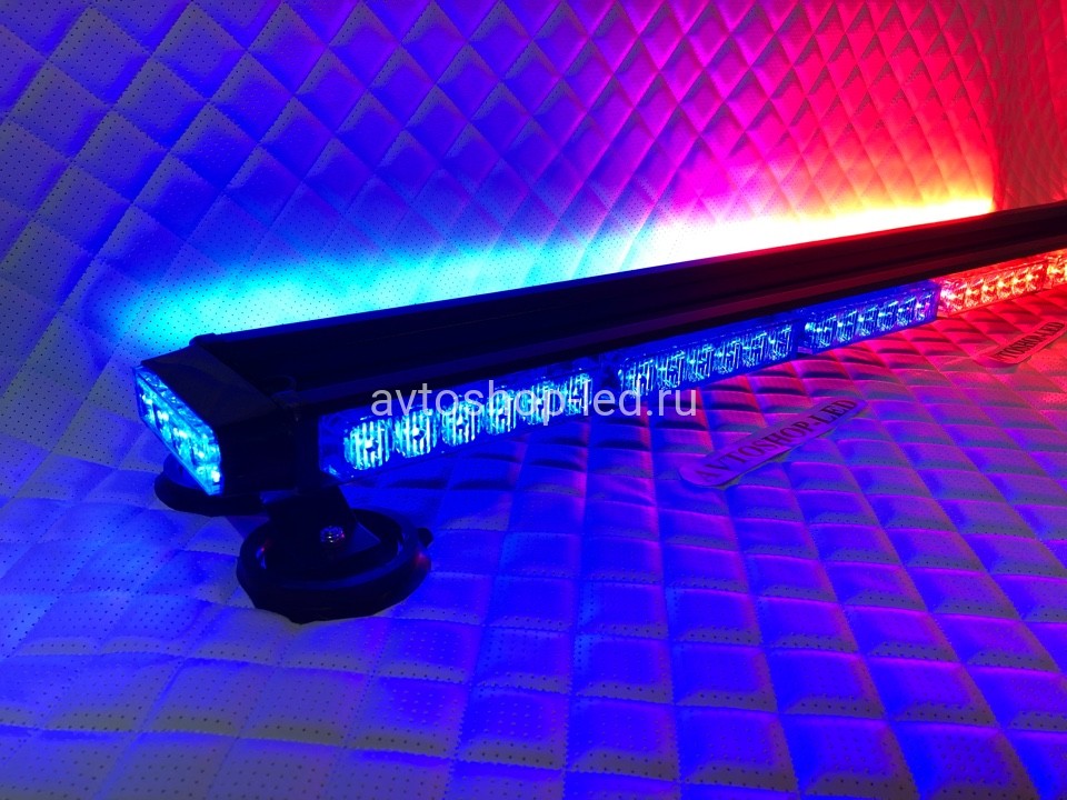 Мигалка балка Красно-синяя 4-х сторонняя светодиодная 80 LED 10-30V 100 см