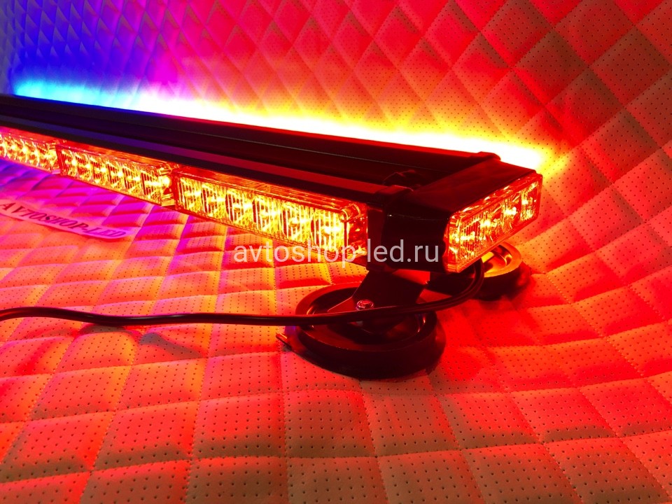 Мигалка балка Красно-синяя 4-х сторонняя светодиодная 80 LED 10-30V 100 см