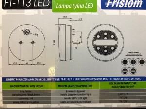 Фонари задние FRISTOM FT-113 12/24V 4 шт