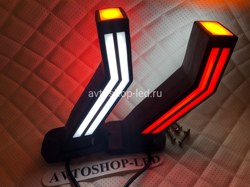 Фонари габаритные LED Рога Neon 12/24V