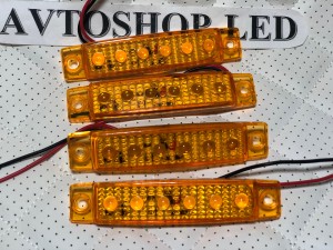 Стробоскопы желтые светодиодные 6 LED 12/24V 4 шт
