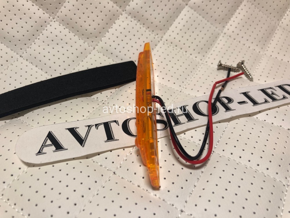 Стробоскопы желтые светодиодные 6 LED 12/24V 10 шт