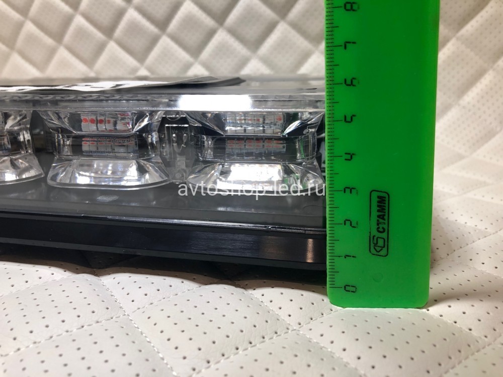 Маяк светодиодный желтый яркий 72 LED 10-30V