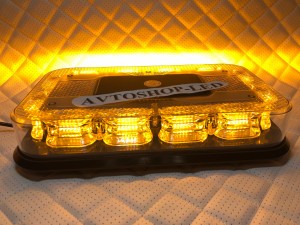 Маяк светодиодный желтый яркий 72 LED 10-30V