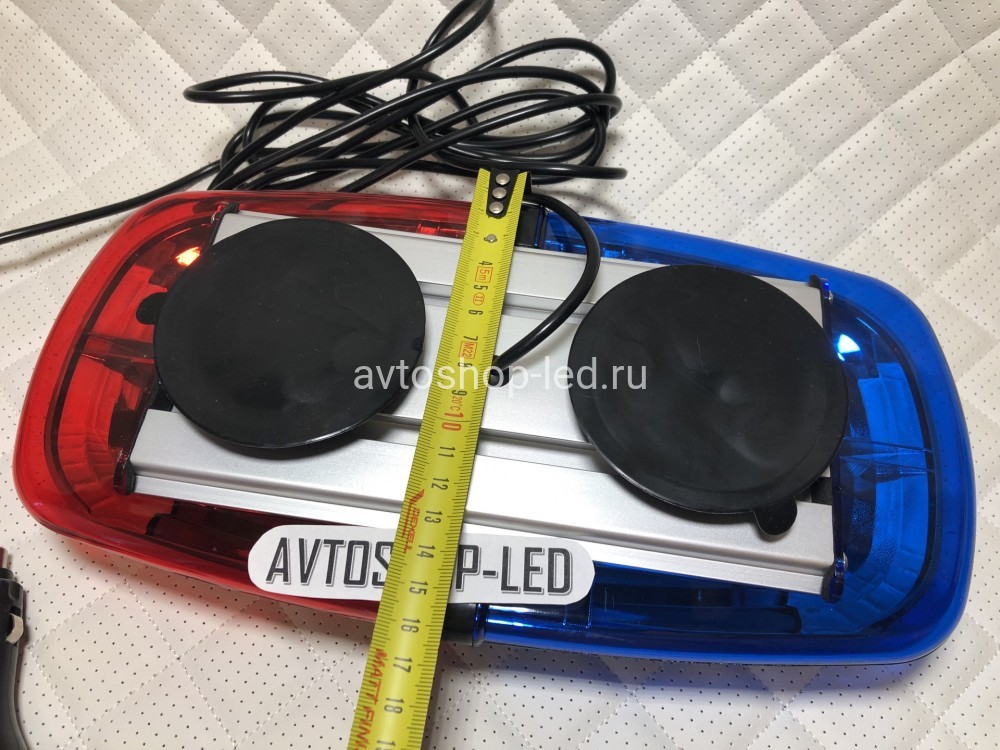 Маяк светодиодный Красно-Синий сверхъяркий 10-30V 31 см