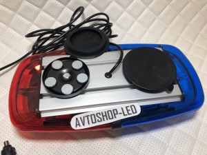 Маяк светодиодный Красно-Синий сверхъяркий 10-30V 31 см