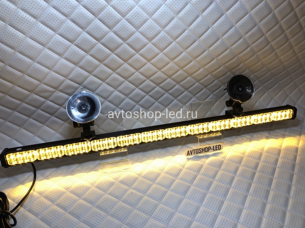 Стробоскоп под стекло желтый LED 70 см 12/24V