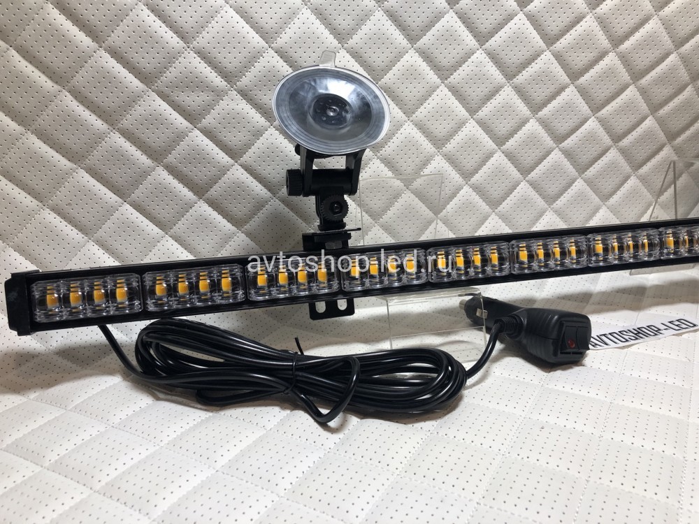 Стробоскоп под стекло желтый LED 70 см 12/24V