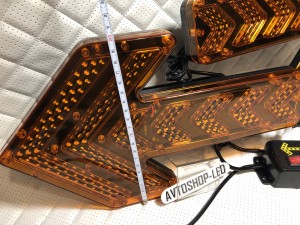 Стрелка желтая LED для дорожных работ 12/24V
