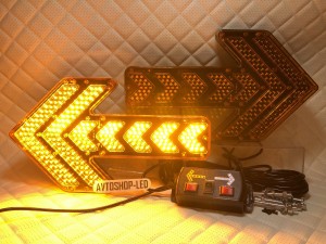 Стрелка желтая LED для дорожных работ 12/24V