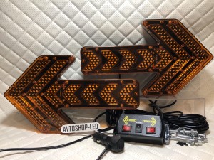 Стрелка желтая LED для дорожных работ 12/24V