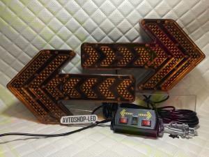 Стрелка желтая LED для дорожных работ 12/24V