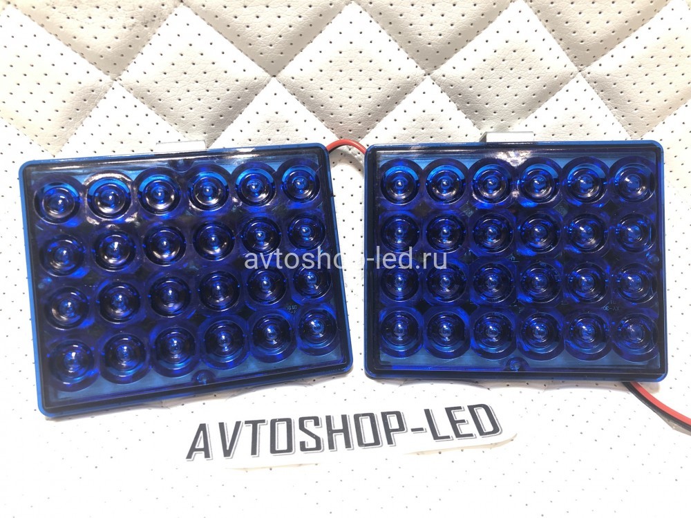 Стробоскопы синие LED F-14 вспышки 12/24V
