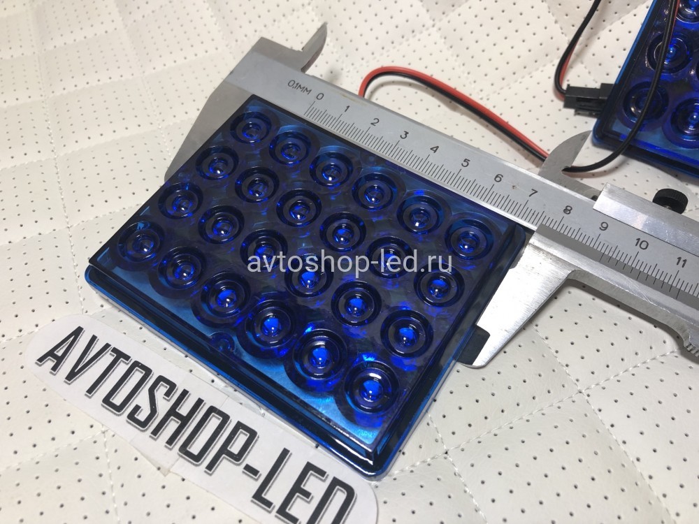 Стробоскопы синие LED F-14 вспышки 12/24V