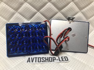 Стробоскопы синие LED F-14 вспышки 12/24V