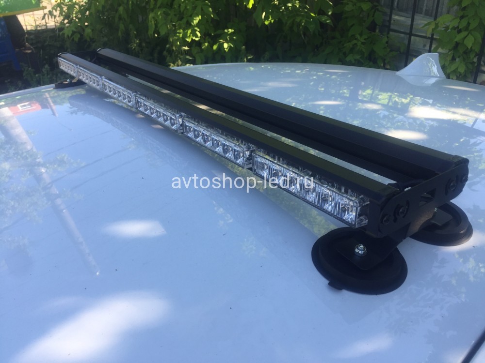 Балка 2-х сторонняя Шериф светодиодная красная-синяя 72 LED 10-30V 90 см