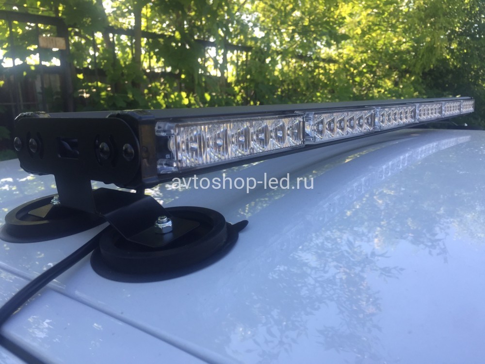 Балка 2-х сторонняя Шериф светодиодная красная-синяя 72 LED 10-30V 90 см