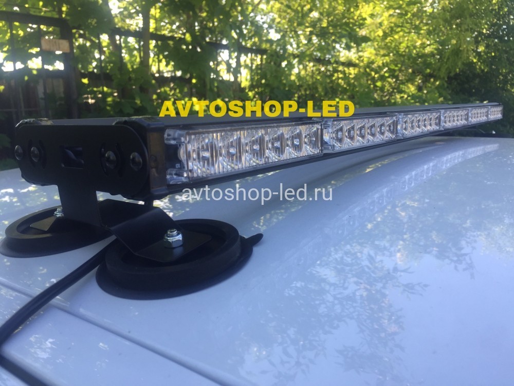 Балка 2-х сторонняя Шериф светодиодная красная-синяя 72 LED 10-30V 90 см
