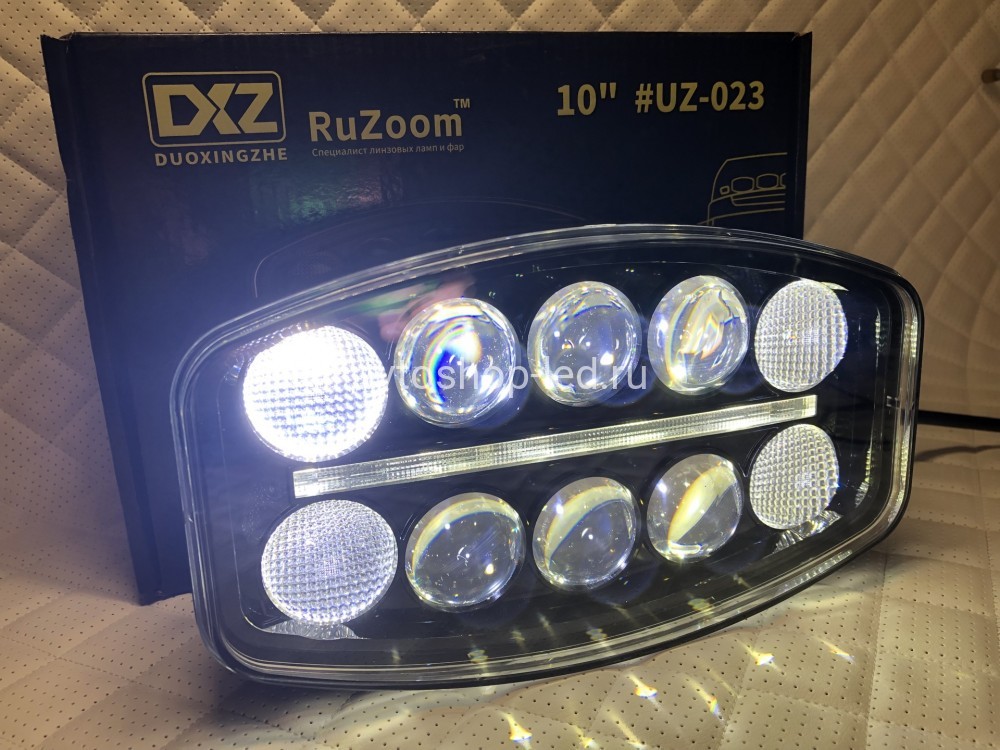 Светодиодная фара Прожектор LED с дхо для авто 12/24V.