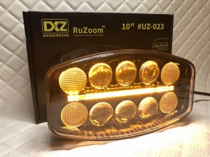 Светодиодная фара Прожектор LED с дхо для авто 12/24V.