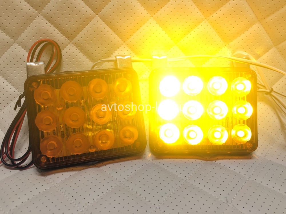 Стробоскопы желтые LED-24вспышки LED 12/24V