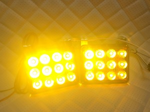 Стробоскопы желтые LED-24вспышки LED 12/24V
