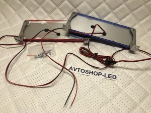 Стробоскопы красно синие 42 LED 12/24V