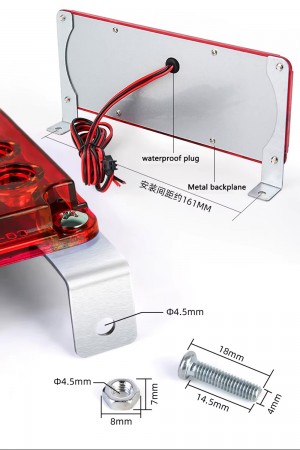 Стробоскопы красно синие 42 LED 12/24V