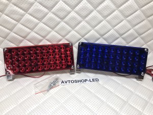 Стробоскопы красно синие 42 LED 12/24V
