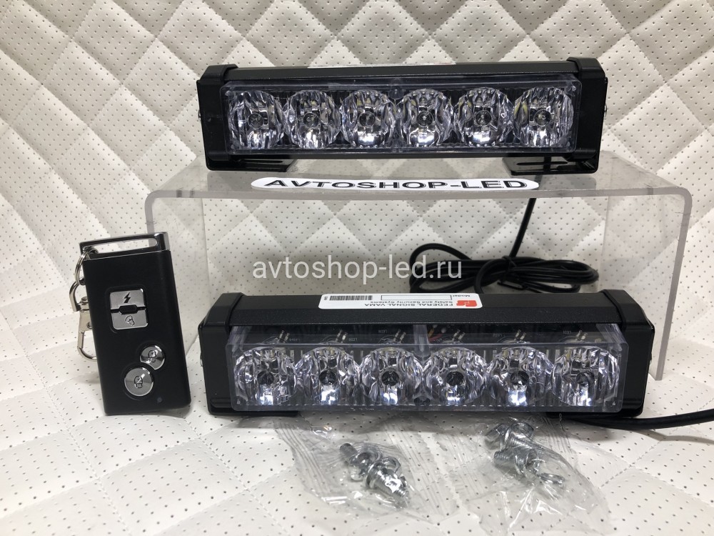 Стробоскопы Federal Signal Желтые + Белые с пультом 12/24V (2в1)