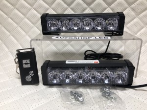 Стробоскопы Federal Signal Желтые + Белые с пультом 12/24V (2в1)