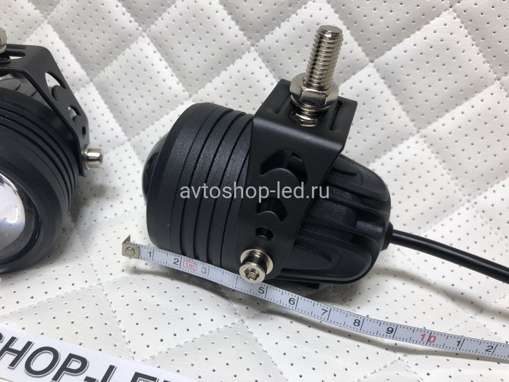 Фaры led Линзы Лазерные с кронштейном 12/24V 30W Белые/ Желтые