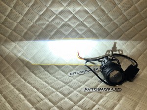 Фaры led Линзы Лазерные с кронштейном 12/24V 30W Белые/ Желтые