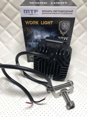 Фонарь светодиодный MTF LIGHT 20W 12/24В, 20Вт, 2000лм, 5500К