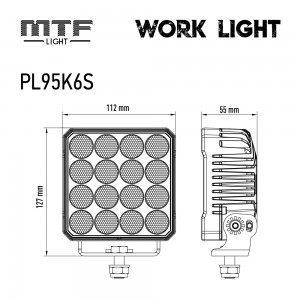 Фонарь светодиодный MTF LIGHT 90W 12/24В, 90Вт, 7400лм, 5500К