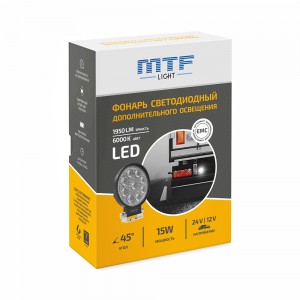 Фонарь светодиодный MTF LIGHT 15W 12-60В, 1950лм, 6000К