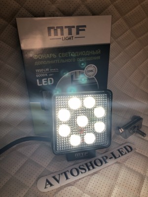 Фонарь светодиодный MTF LIGHT 15W 12-60В, 1950лм, 6000К