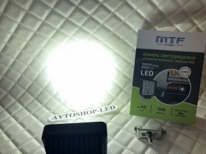 Фонарь светодиодный MTF LIGHT 15W 12-60В, 1950лм, 6000К