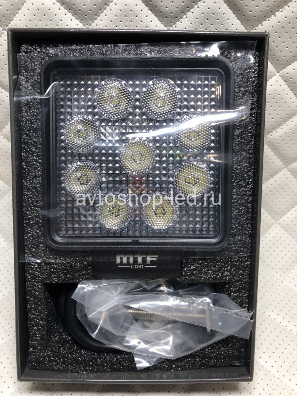 Фонарь светодиодный MTF LIGHT 27W 12-60В, 3000лм, 6000К