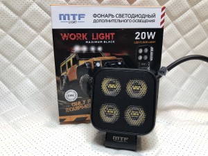 Прожектор светодиодный MTF LIGHT серия MAXIMUM BLACK 9-36В, 2000лм, 20W