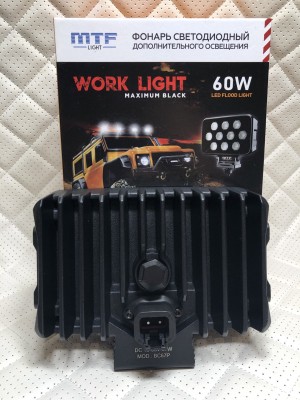 Прожектор светодиодный MTF LIGHT серия MAXIMUM BLACK 9-36В, 7000лм 60W