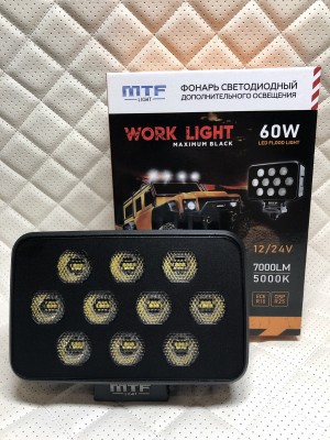 Прожектор светодиодный MTF LIGHT серия MAXIMUM BLACK 9-36В, 7000лм 60W